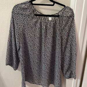 Long-Sleeve Shirred Floral-Print Poet Blouse | Old Navy